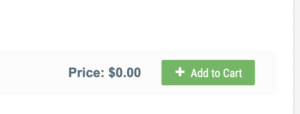 Course registration page with the Add to Cart button highlighted